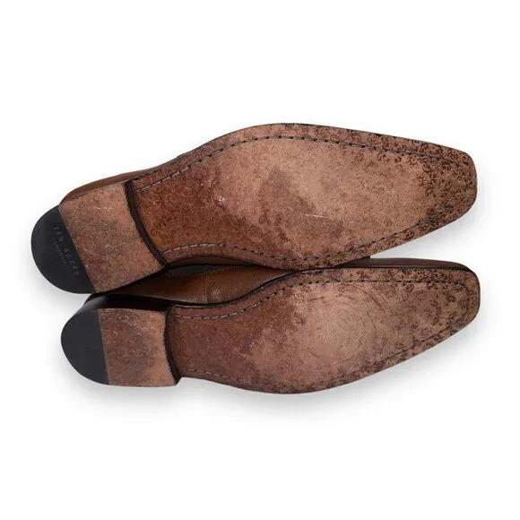 Ted Baker London Chelsea Leather Loafers Brown 28920 Men's 8
