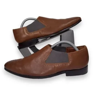 Ted Baker London Chelsea Leather Loafers Brown 28920 Men's 8