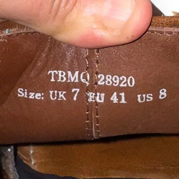 Ted Baker London Chelsea Leather Loafers Brown 28920 Men's 8
