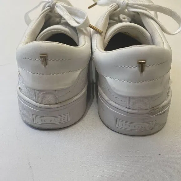 Ted Baker London Adial Floral Embroidered Size 7 Sneakers