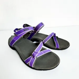 Teva Purple Sandals Womens 7 Verra Crisscross Straps and Adjustable Fastening