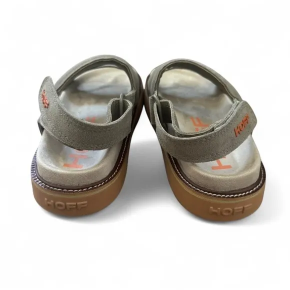 The Hoff Sandals Leather Road Khaki