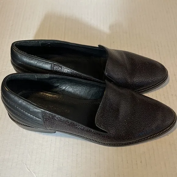 The Kooples Leather Slip on Loafers Maroon size 38- US 7, 7.5