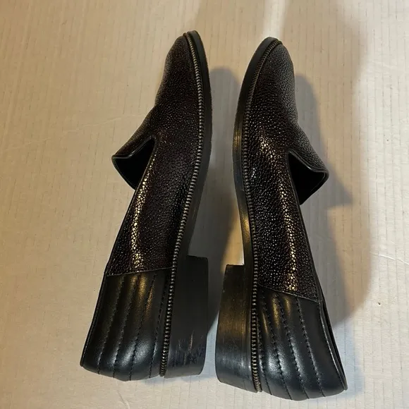 The Kooples Leather Slip on Loafers Maroon size 38- US 7, 7.5