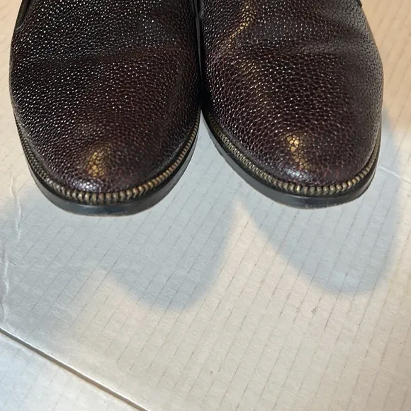 The Kooples Leather Slip on Loafers Maroon size 38- US 7, 7.5