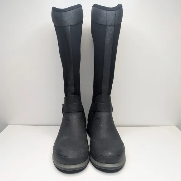 The Original Muck Boot Company Reign tall black rubber rain snow boots size 6