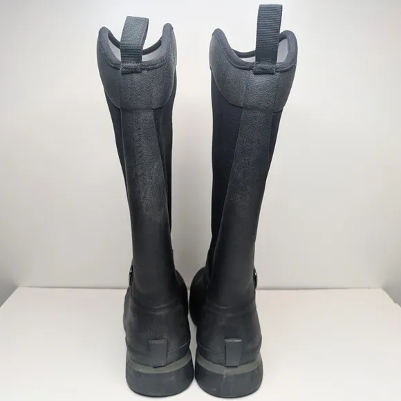 The Original Muck Boot Company Reign tall black rubber rain snow boots size 6