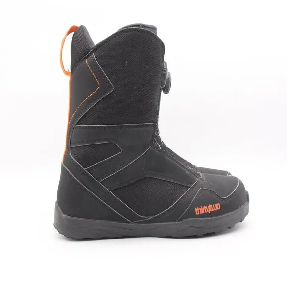 ThirtyTwo Kids BOA Youth Size 5 Snowboard Boots, Black/Orange