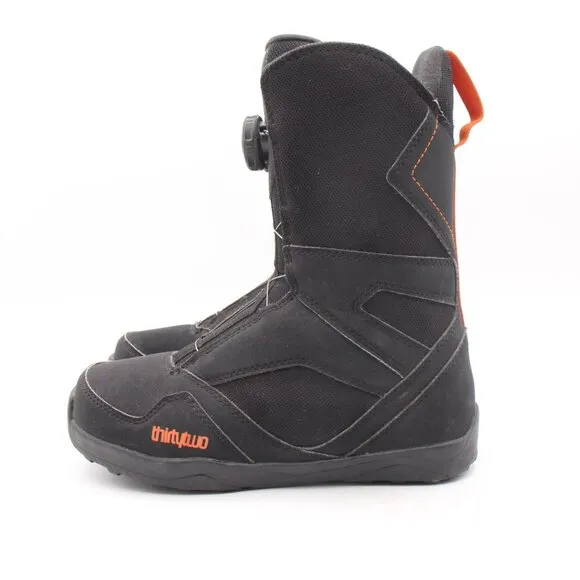 ThirtyTwo Kids BOA Youth Size 5 Snowboard Boots, Black/Orange