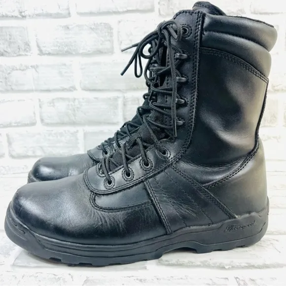 Thorogood Deuce Tactical Men’s 10.5 Black Leather Combat Boots 834-6091