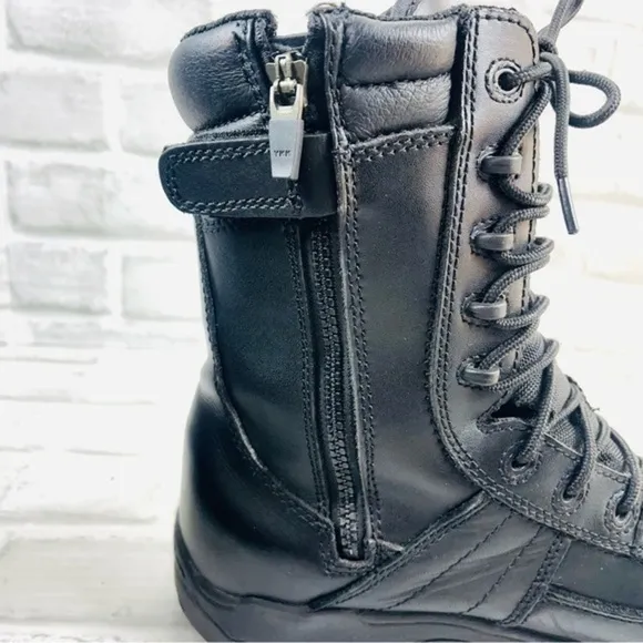 Thorogood Deuce Tactical Men’s 10.5 Black Leather Combat Boots 834-6091