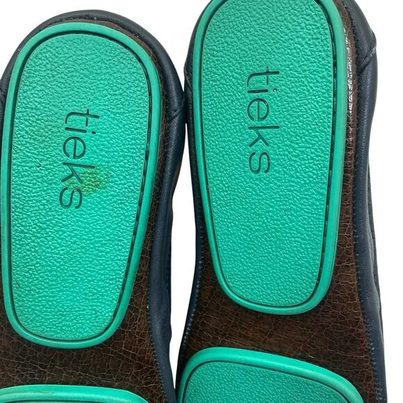 Tieks by Gavrieli Ballet Leather Flats Navy Blue Size 7 Preppy