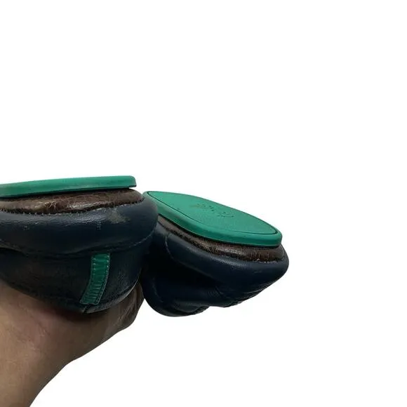 Tieks by Gavrieli Ballet Leather Flats Navy Blue Size 7 Preppy