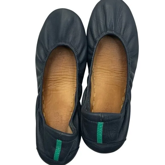 Tieks by Gavrieli Ballet Leather Flats Navy Blue Size 7 Preppy