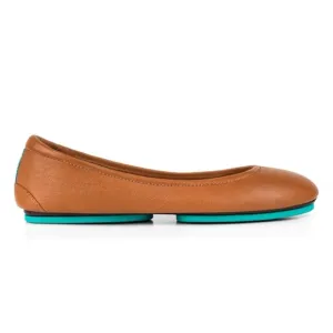 Tieks by Gavrieli Chestnut Leather Slip On Ballet Flats Size