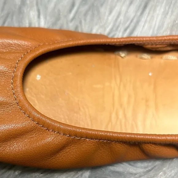 Tieks by Gavrieli Chestnut Leather Slip On Ballet Flats Size