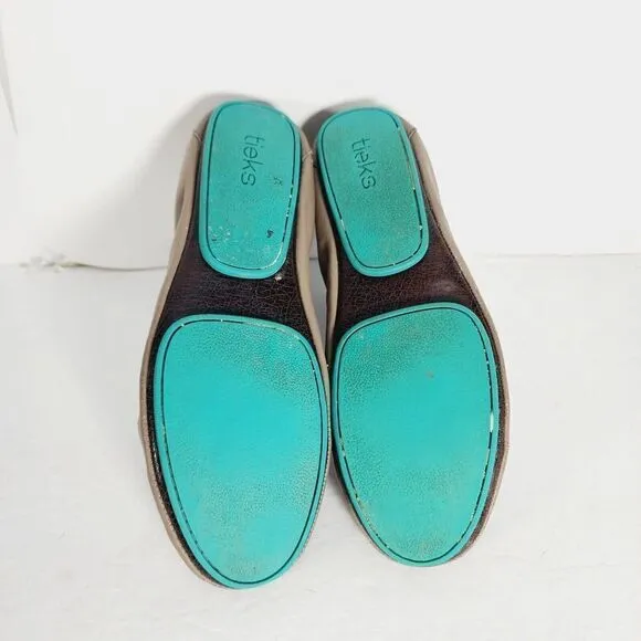 Tieks by Gavrieli Women's Size US 8 Taupe Leather Slip On Ballet Flats