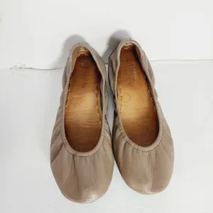 Tieks by Gavrieli Women's Size US 8 Taupe Leather Slip On Ballet Flats