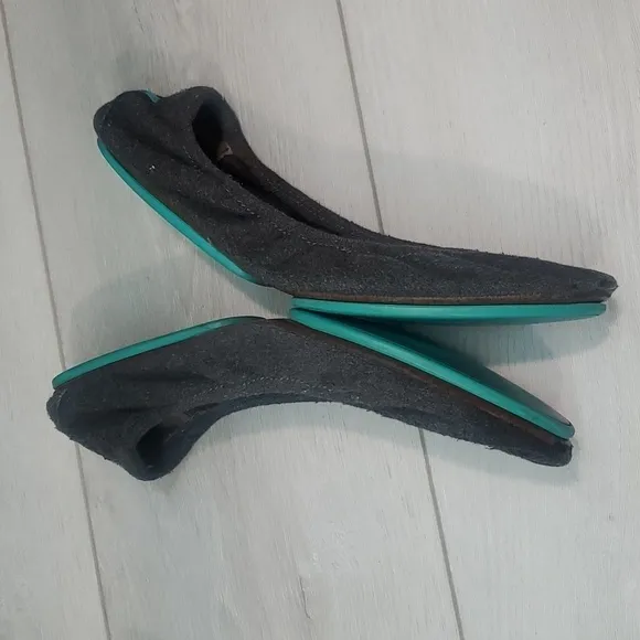 Tieks by Gavriell Womens Loafer Vegan Charcoal Gray StoneBallet shoes flats 8