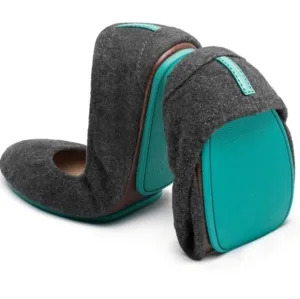 Tieks by Gavriell Womens Loafer Vegan Charcoal Gray StoneBallet shoes flats 8