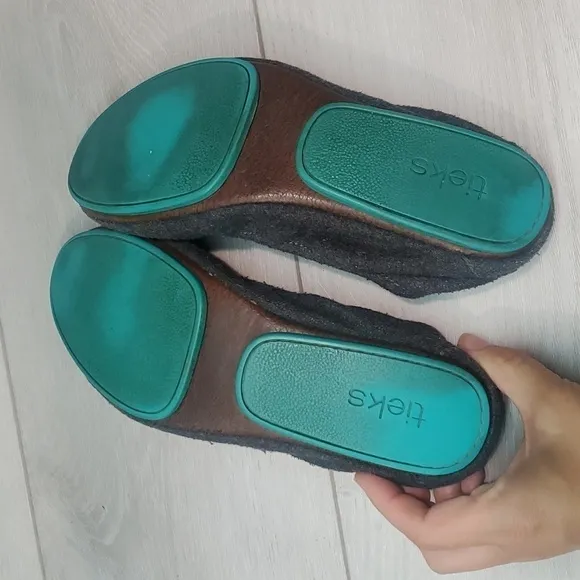 Tieks by Gavriell Womens Loafer Vegan Charcoal Gray StoneBallet shoes flats 8