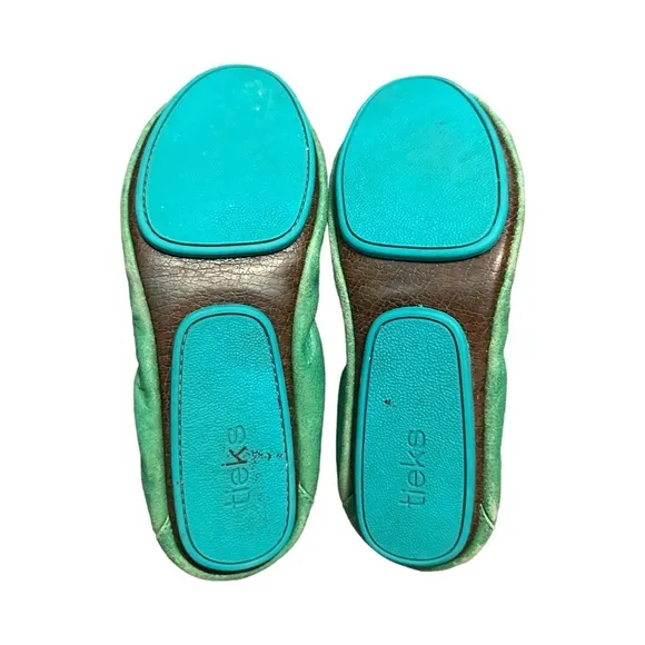 Tieks Green Ballet Flats Size 6 Comfy Staple Slip On