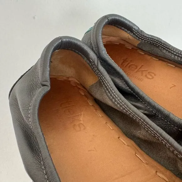 Tieks Silver Gray Ballet Flats Size 7