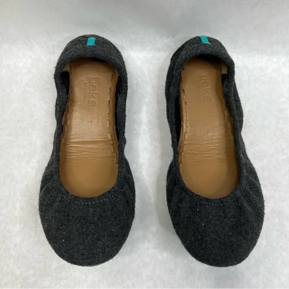 TIEKS Vegan Wool Greystone Flats - Sz 7