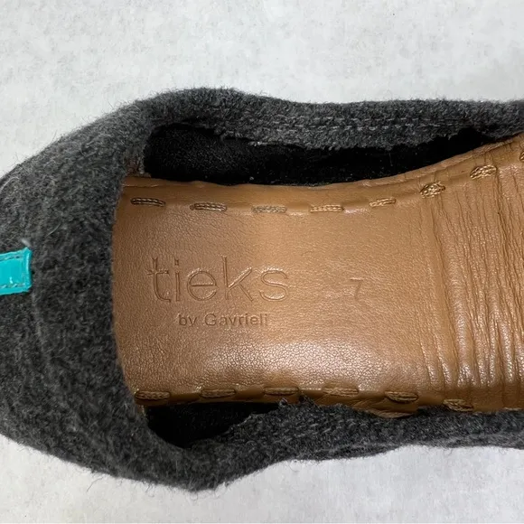 TIEKS Vegan Wool Greystone Flats - Sz 7