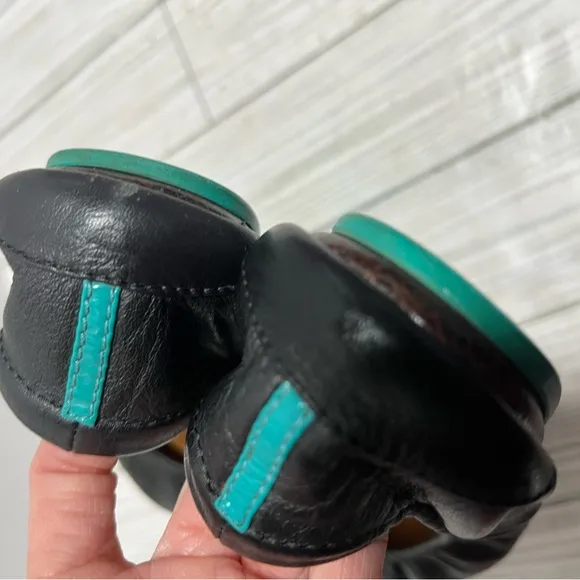 Tieks | Women's Matte Black Leather Slip On Ballet Flats Size 8