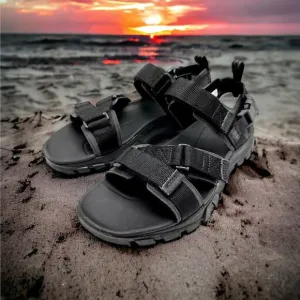 Timberland Black Garrison Trail Strap Sandals A2E4G Mens 10 New Fast Shipping