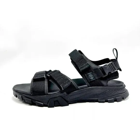 Timberland Black Garrison Trail Strap Sandals A2E4G Mens 10 New Fast Shipping
