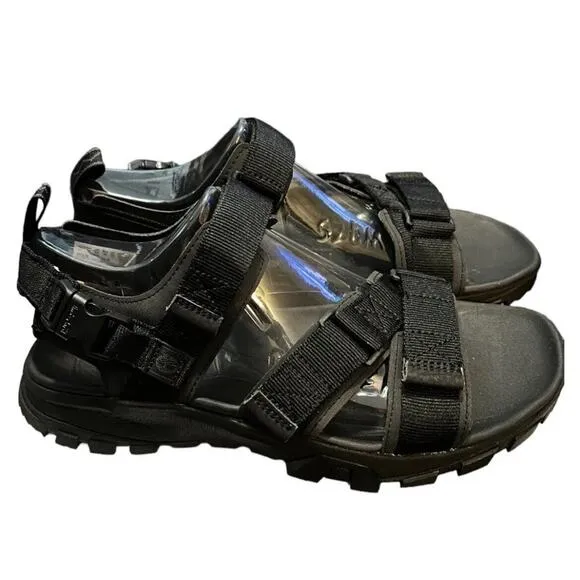 Timberland Black Garrison Trail Strap Sandals A2E4G Mens 10 New Fast Shipping