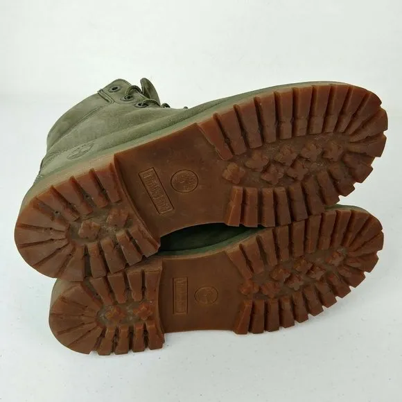 Timberland Boots Color Olive / Military Green Youth / Boys Size 6.5