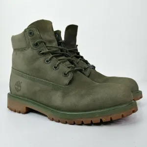 Timberland Boots Color Olive / Military Green Youth / Boys Size 6.5