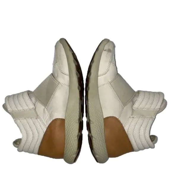 Timberland Craftletics Flyroam Pull-On Boots Beige Leather Mesh Men’s Size 11