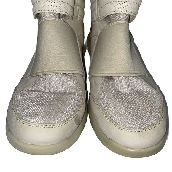 Timberland Craftletics Flyroam Pull-On Boots Beige Leather Mesh Men’s Size 11