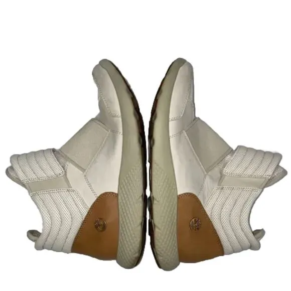 Timberland Craftletics Flyroam Pull-On Boots Beige Leather Mesh Men’s Size 11
