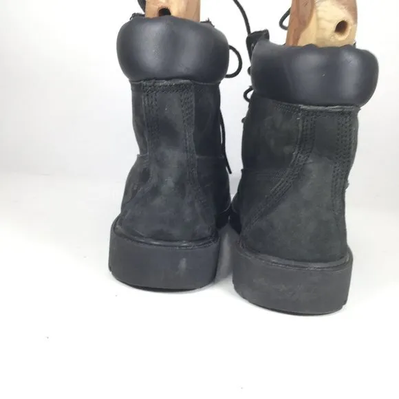 Timberland Grade School 6-Inch Boot Black Size 5.5