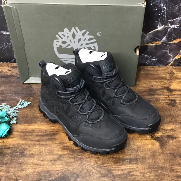 Timberland Mens Mt. Major II Mid Waterpr Black Full Grain 7M