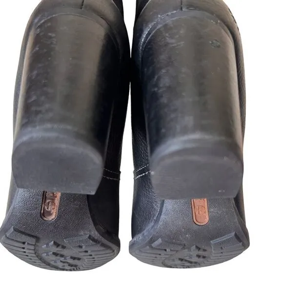 Timberland Rudston Earthkeepers Black Leather Waterproof Pull On Boots