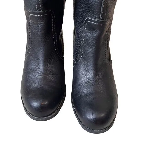 Timberland Rudston Earthkeepers Black Leather Waterproof Pull On Boots
