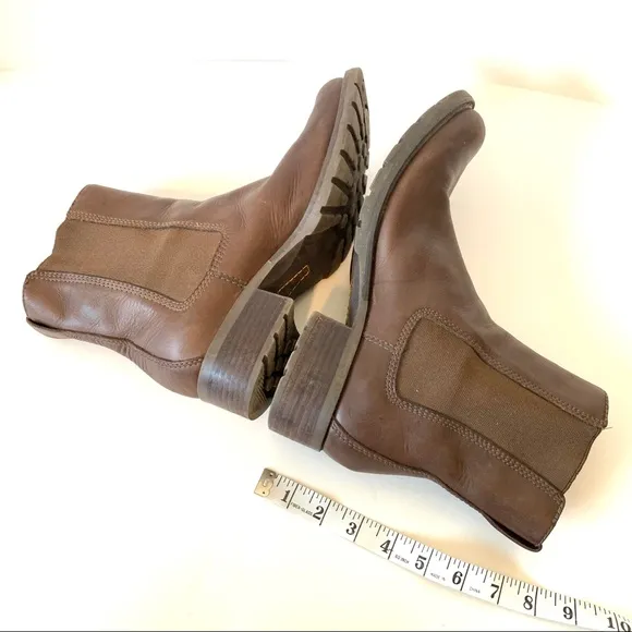 TIMBERLAND Sienna High Pull On Leather Boots—SZ. 9
