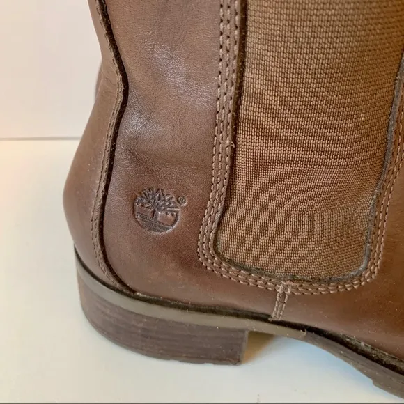 TIMBERLAND Sienna High Pull On Leather Boots—SZ. 9