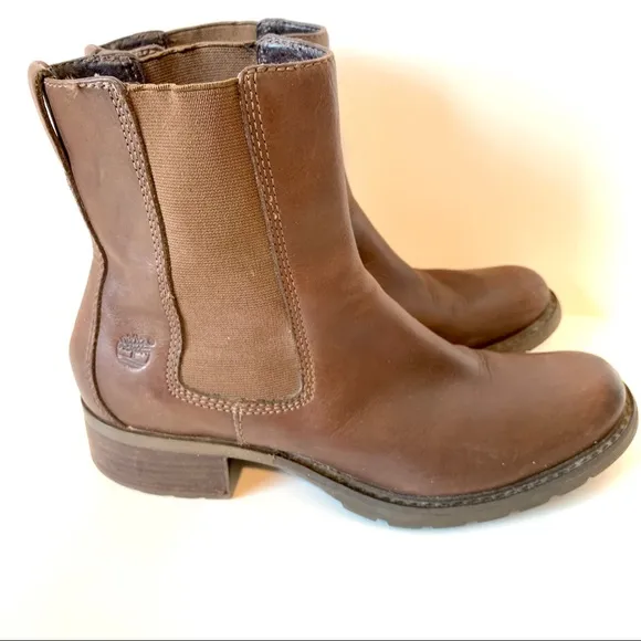 TIMBERLAND Sienna High Pull On Leather Boots—SZ. 9