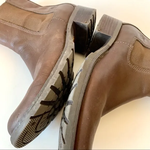 TIMBERLAND Sienna High Pull On Leather Boots—SZ. 9