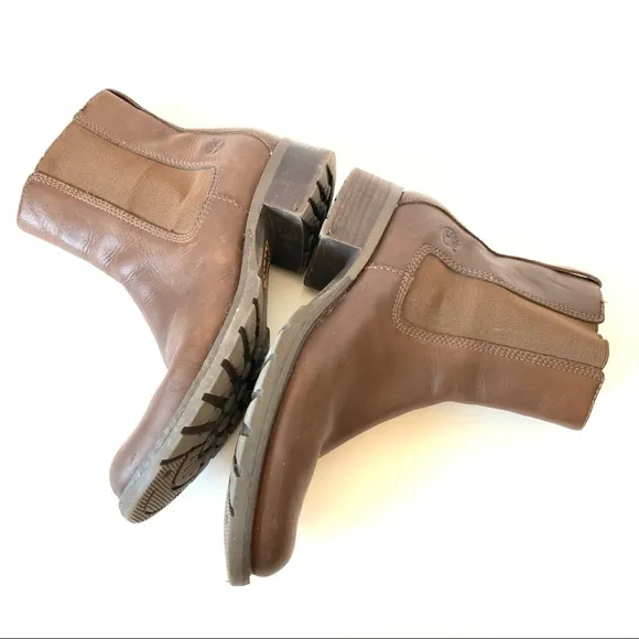 TIMBERLAND Sienna High Pull On Leather Boots—SZ. 9