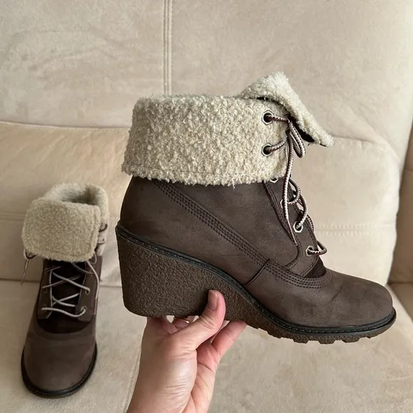 Timberland Women's Earthkeepers Comfy Stylish Boots, Sturdy Wedges