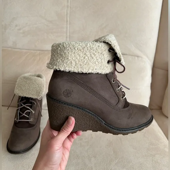Timberland Women's Earthkeepers Comfy Stylish Boots, Sturdy Wedges