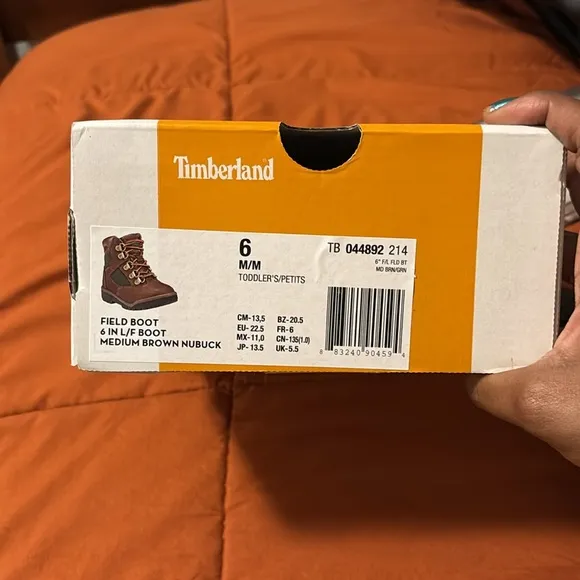 Timberlands Medium brown Nubuck Boots (KIDS, beef and broccoli’s)